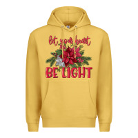 Antique Gold Let your heart be light Premium Hoodie - MaliasSmallBusiness
