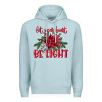 Blue Mist Let your heart be light Premium Hoodie - MaliasSmallBusiness