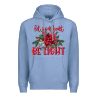 Colony Blue Let your heart be light Premium Hoodie - MaliasSmallBusiness