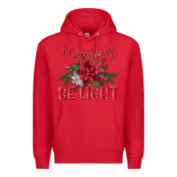 Red Let your heart be light Premium Hoodie - MaliasSmallBusiness
