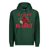 Sports Green Let your heart be light Premium Hoodie - MaliasSmallBusiness