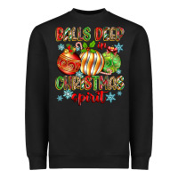 Black balls deep in christmas spirit Heavyweight Sweatshirt - Zillion Design Studio