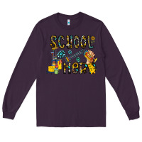 Plum school hero Long Sleeve Tee - CowhideDigitalArt