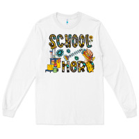 White school hero Long Sleeve Tee - CowhideDigitalArt