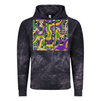 Cloud Black Mardi Gras Cowhide Vintage Hoodie - RanaPortraitStore