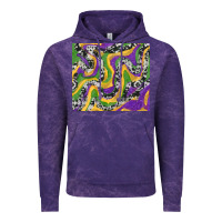 Cloud Purple Mardi Gras Cowhide Vintage Hoodie - RanaPortraitStore