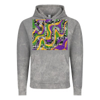 Cloud Rock Mardi Gras Cowhide Vintage Hoodie - RanaPortraitStore