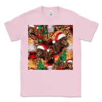 Bubblegum Pink christmas horse leopard tartan Classic Tee - FaDigitalArtStudio