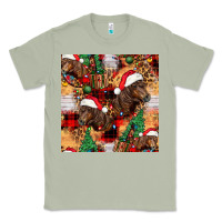 Matcha christmas horse leopard tartan Classic Tee - FaDigitalArtStudio