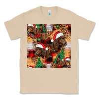 Mushroom christmas horse leopard tartan Classic Tee - FaDigitalArtStudio