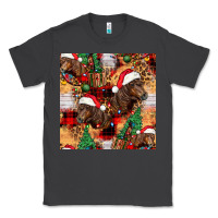 Smoke christmas horse leopard tartan Classic Tee - FaDigitalArtStudio