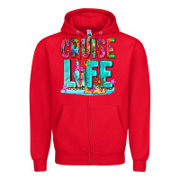 Red cruise  life Zipper Hoodie - AdoDesignShop