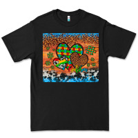 Black autism awareness hearts leopard cowhide Premium Tee - Artiststas