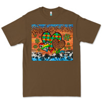 Cacao autism awareness hearts leopard cowhide Premium Tee - Artiststas