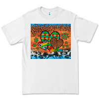 White autism awareness hearts leopard cowhide Premium Tee - Artiststas