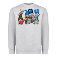 Heather Grey mri gnomes Heavyweight Sweatshirt - Zillion Design Studio