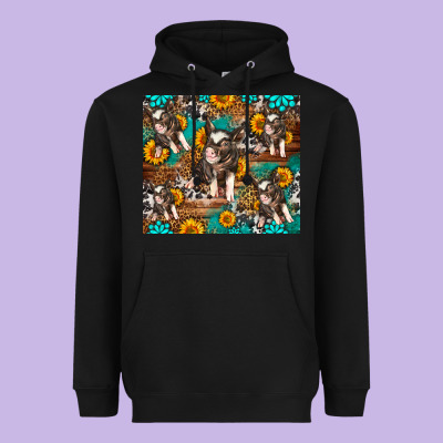 Western Pigs Heavyweight Hoodie Designed By Lillyallendesigns