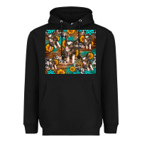 Black Western Pigs Heavyweight Hoodie - LillyAllenDesigns