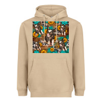 Mushroom Western Pigs Heavyweight Hoodie - LillyAllenDesigns