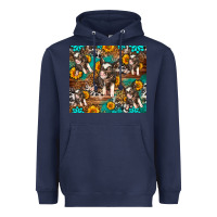 Navy Western Pigs Heavyweight Hoodie - LillyAllenDesigns