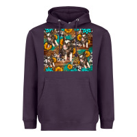 Plum Western Pigs Heavyweight Hoodie - LillyAllenDesigns