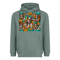 Sage Western Pigs Heavyweight Hoodie - LillyAllenDesigns