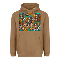 Toasted Coconut Western Pigs Heavyweight Hoodie - LillyAllenDesigns