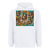 White Western Pigs Heavyweight Hoodie - LillyAllenDesigns