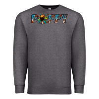 Charcoal Heather poppy cowhide sunflower Premium Sweatshirt - Jasminsmagicworld