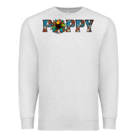 Oatmeal Heather poppy cowhide sunflower Premium Sweatshirt - Jasminsmagicworld