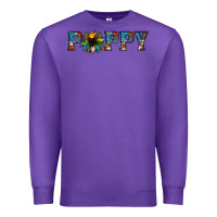 Purple poppy cowhide sunflower Premium Sweatshirt - Jasminsmagicworld