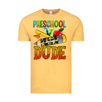 Vintage Mustard preschool dude Vintage Tee - texasbilliewilder
