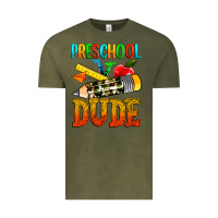 Vintage Olive preschool dude Vintage Tee - texasbilliewilder