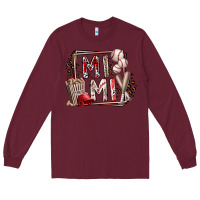 Burgundy mimi baseball Long Sleeve Tee - RacoonDesign
