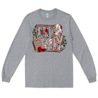 Heather Grey mimi baseball Long Sleeve Tee - RacoonDesign