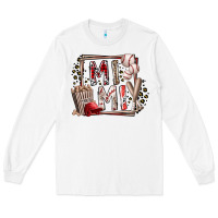 White mimi baseball Long Sleeve Tee - RacoonDesign