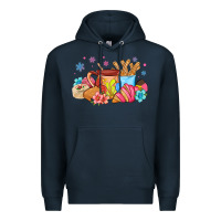 Navy mexican deserts christmas Premium Hoodie - MaliasSmallBusiness