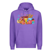 Purple mexican deserts christmas Premium Hoodie - MaliasSmallBusiness