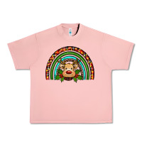 Salmon reindeer rainbow christmas Urban Heavy Tee - RanaPortraitStore