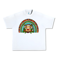 White reindeer rainbow christmas Urban Heavy Tee - RanaPortraitStore
