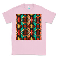 Bubblegum Pink native american aztec seamless pattern Classic Tee - BundleAndBundleShop