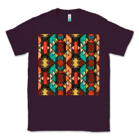 Plum native american aztec seamless pattern Classic Tee - BundleAndBundleShop
