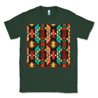 Sports Green native american aztec seamless pattern Classic Tee - BundleAndBundleShop