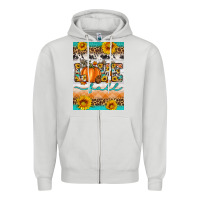 Dove Grey love fall Zipper Hoodie - Artiststas