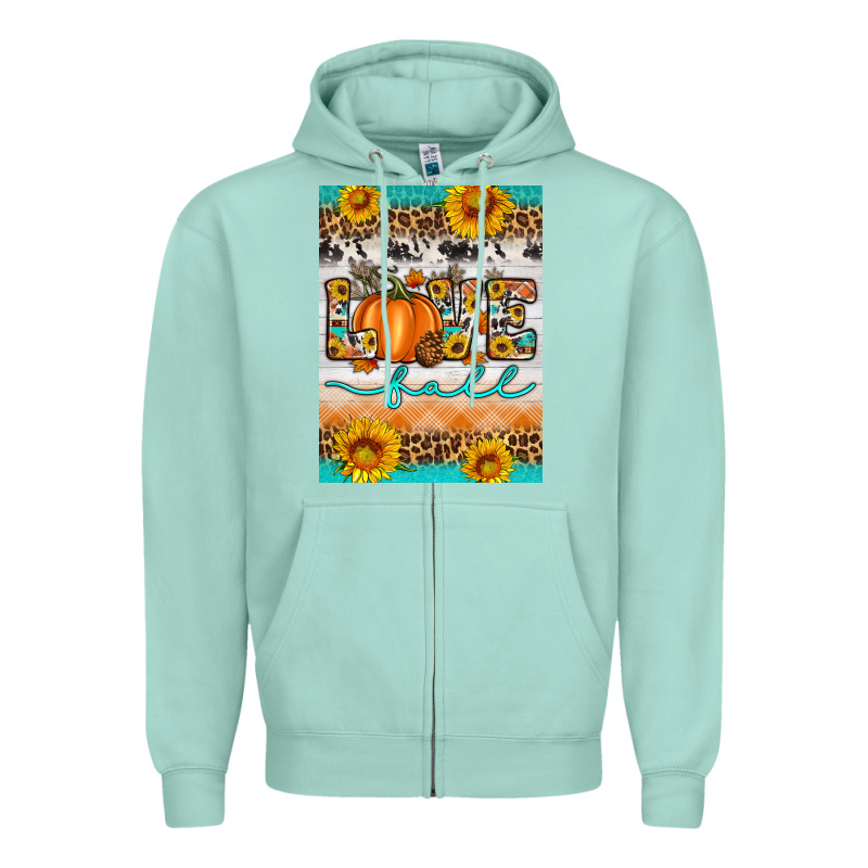 Love Fall Zipper Hoodie by Artiststas | Teevron