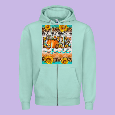Love Fall Zipper Hoodie Designed By Artiststas