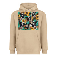 Mushroom western leopard sunflower black and white  cow Heavyweight Hoodie - BarkalooDesign