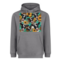 Storm western leopard sunflower black and white  cow Heavyweight Hoodie - BarkalooDesign