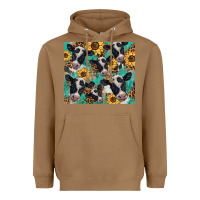 Toasted Coconut western leopard sunflower black and white  cow Heavyweight Hoodie - BarkalooDesign