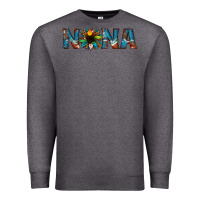 Charcoal Heather nana cowhide sunflower Premium Sweatshirt - Jasminsmagicworld